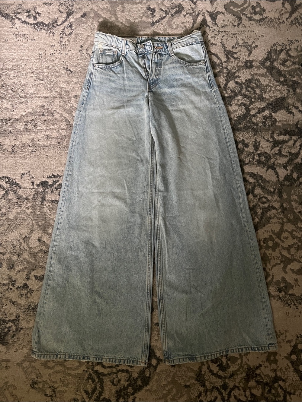 ZARA Light Blue Baggy Jeans